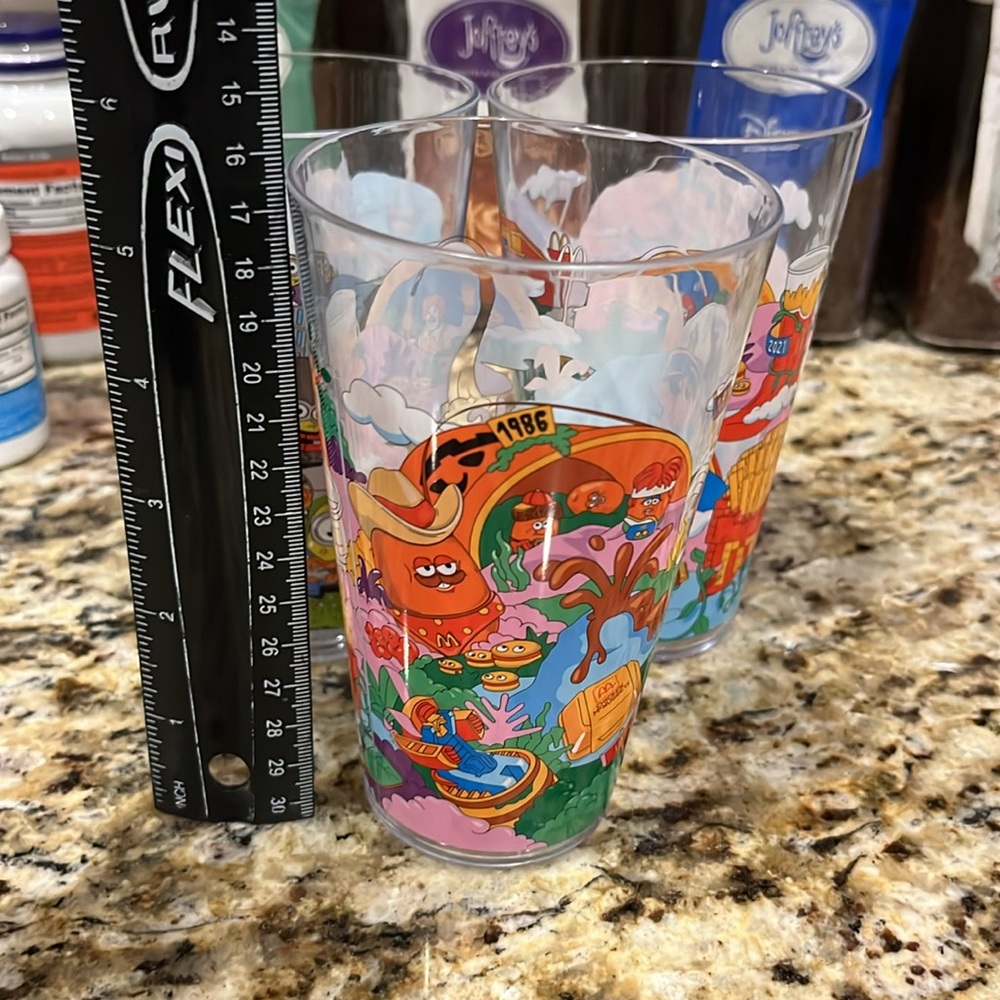 McDonald’s 2024 Collector Cups Grimace Minions Jurassic Nuggets Fry Guys Set - Picture 9 of 9